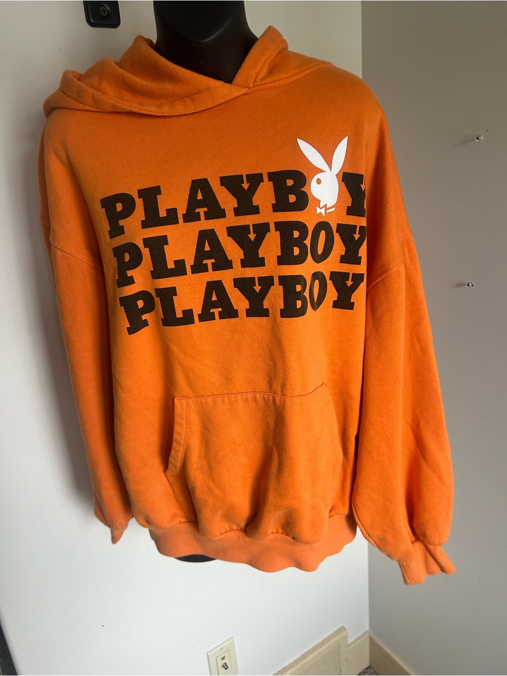 Playboy Orange Logo Hoodie